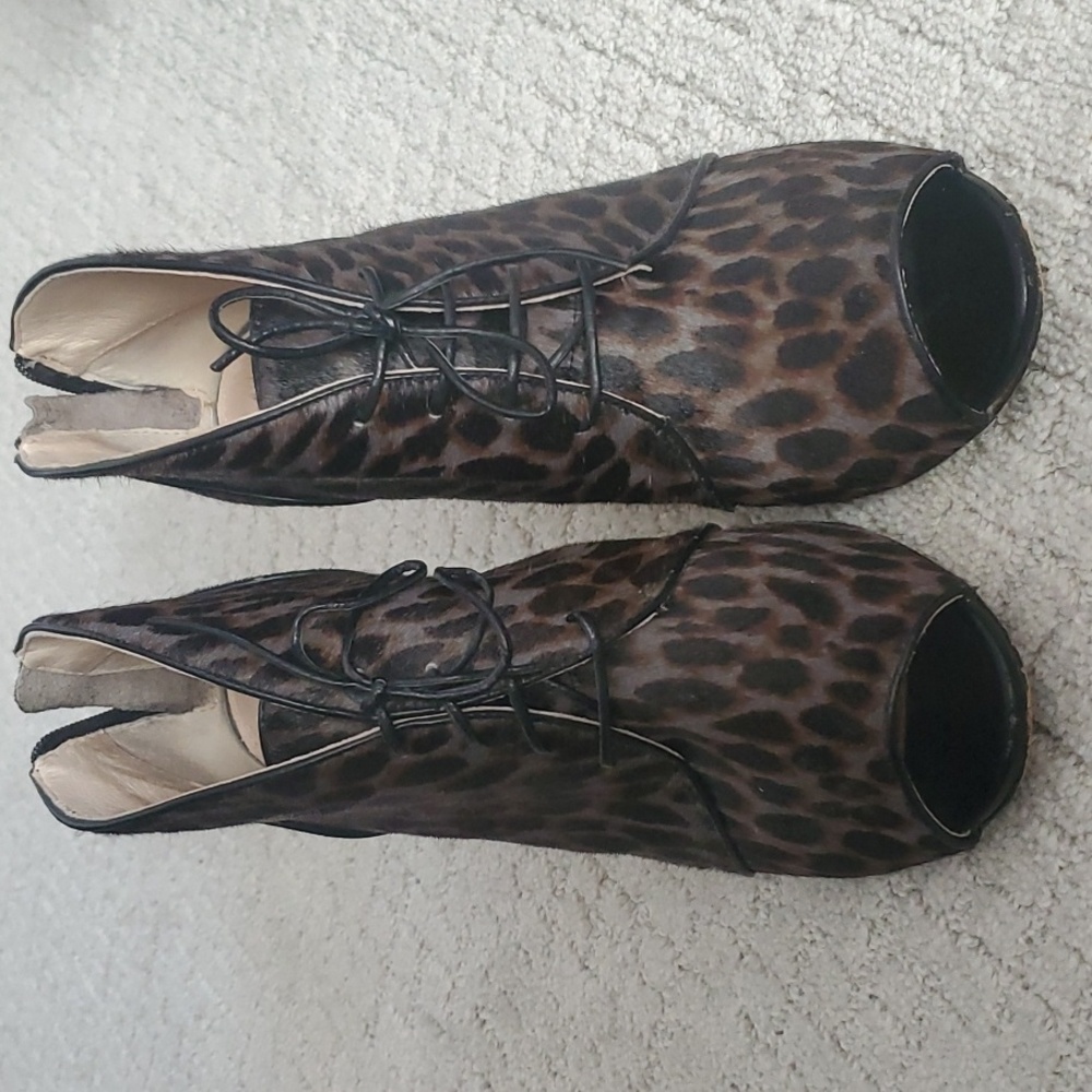 Louise et Cie pony hair booties